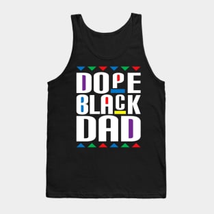 Dope Black Dad, Juneteenth African American Pride Freedom Day Tank Top